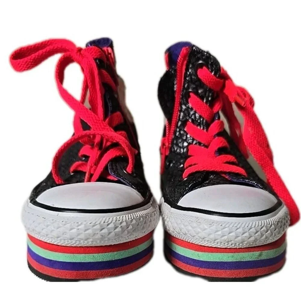 Converse All-Star Junior Kids Shoes Size 11 Chuck Taylor Sneakers Hi Platform